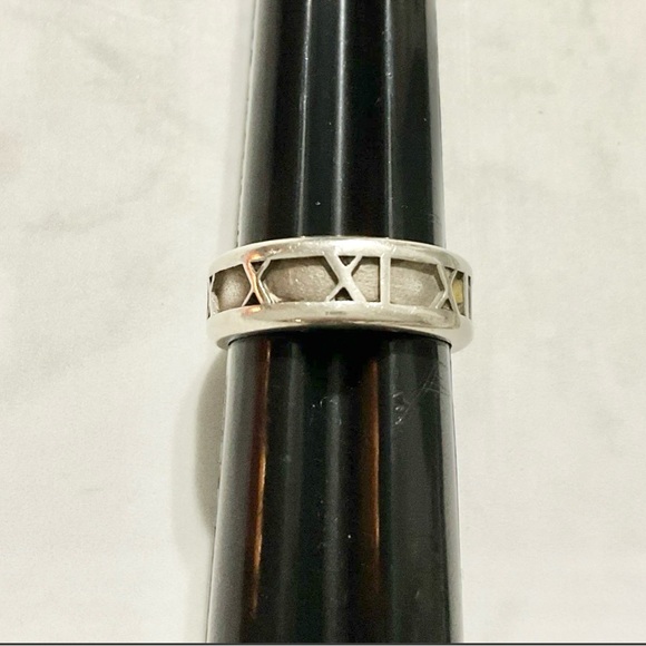 Tiffany & Co. Sterling Silver Atlas Band Ring Size 6.5 - Picture 4 of 7